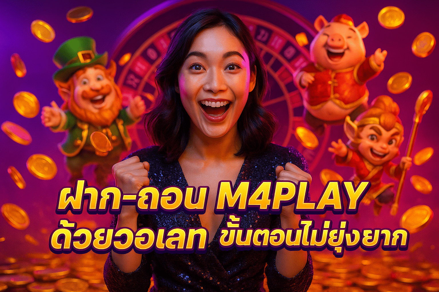 ฝาก-ถอน M4PLAY ด้วยวอเลท ขั้นตอนไม่ยุ่งยาก