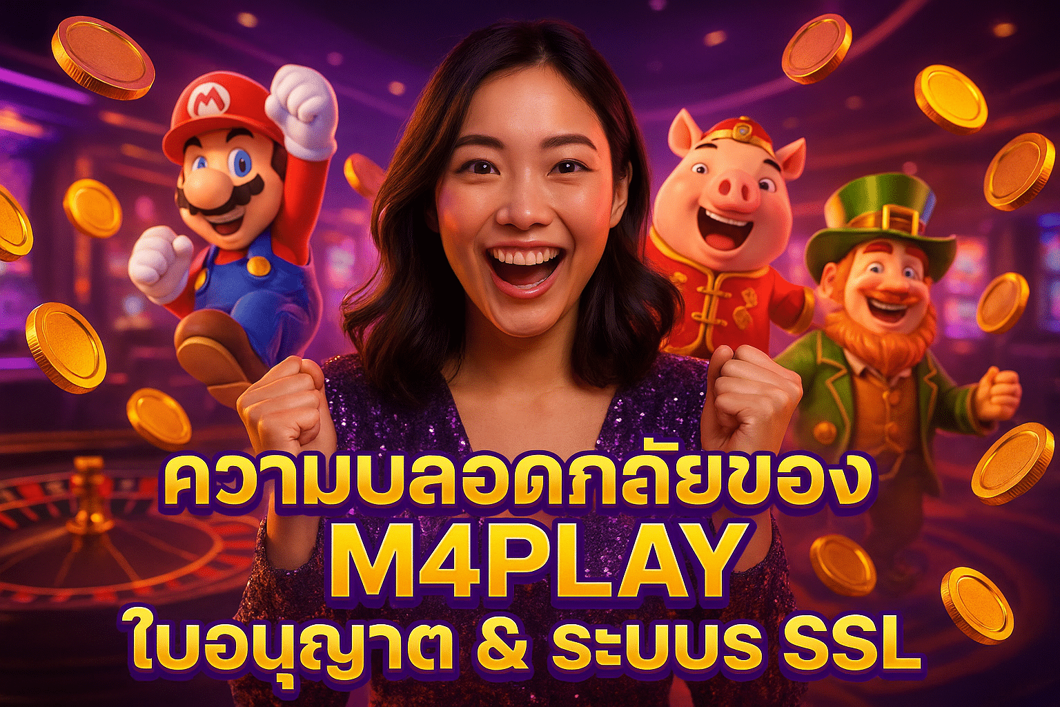ความปลอดภัยของ M4PLAY ใบอนุญาต & ระบบ SSL