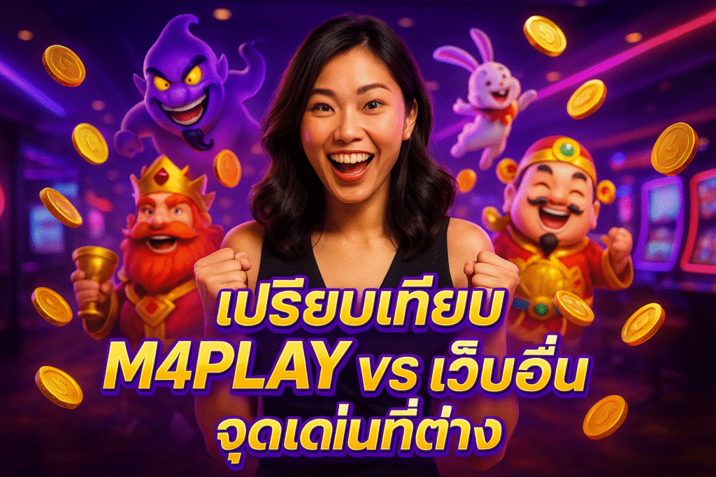 เปรียบเทียบ M4PLAY vs เว็บอื่น จุดเด่นที่ต่าง